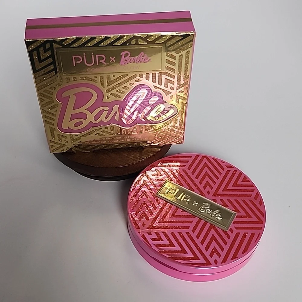 Pur X Barbie Confident Glow Signature Highlighter Pink Taffy & Bubbly